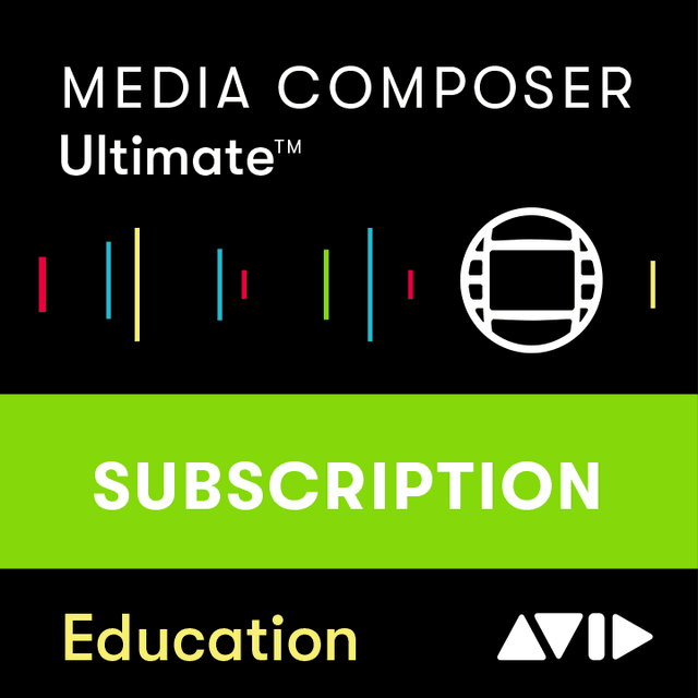 Media Composer | Ultimate 1-Year Subscription NEW -- Education Pricing